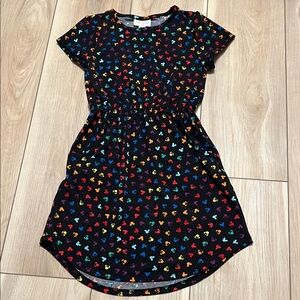 Colorful Minnie Mouse Pattern Kids Dress